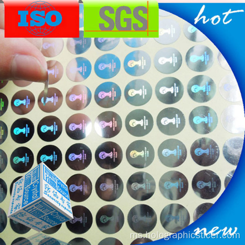 Sticker Label Hologram PET 3D yang selamat